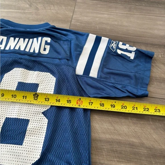 Indianapolis Colts Reebok NFL Football Jersey Payton Manning 18 Size M Youth - Picture 6 of 6